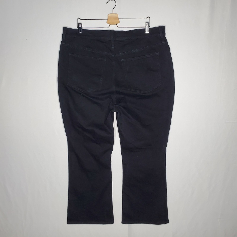 J Crew High Rise Flare Crop Jeans Womens 35 Black Stretch‎ Denim 5-Pocket